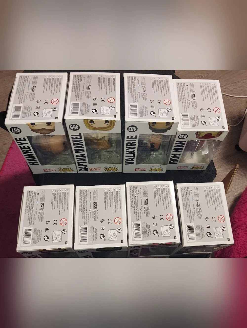 Funko Pop! Lot Marvel Avengers: Endgame (8 Figures)-IronMan/Hulk/Valkyrie/Stark